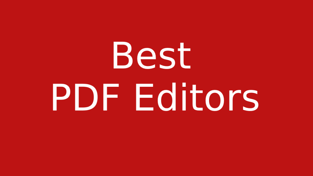 pdf editors